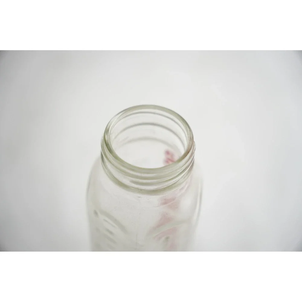 Evenflo‎ Baby Bottle Infant 8oz Clear Georgia Bulldog Vintage Glass